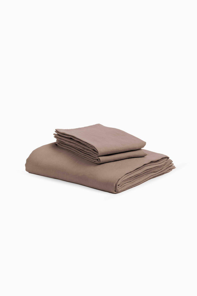 Linen Bedding Sets-Oatmeal