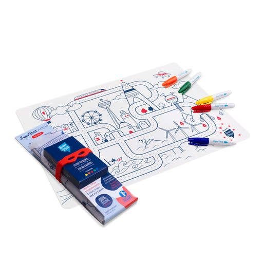 Silicone Drawing Mat with Markers