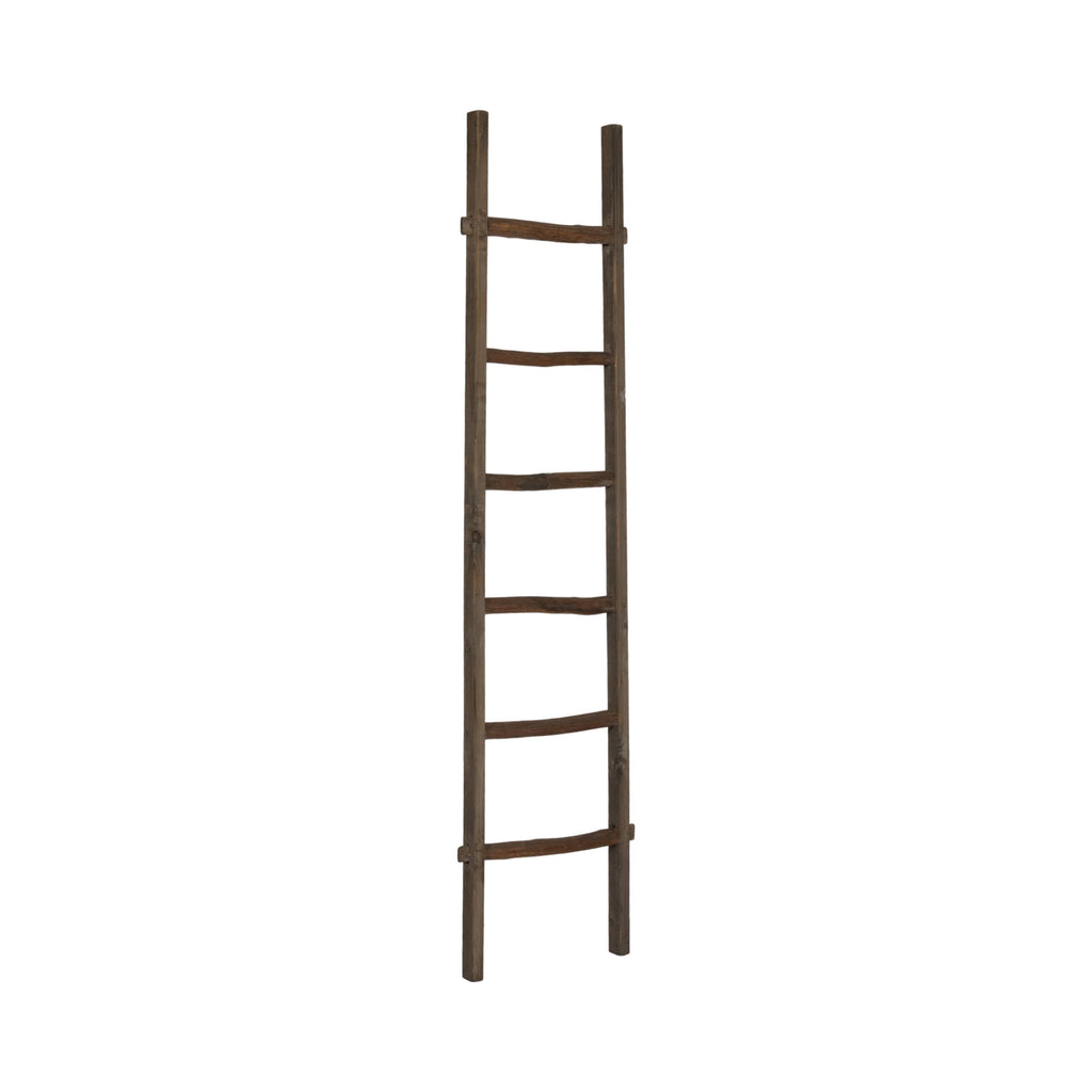 Wood Freestanding Decorative Blanket Ladder - Brown, 76 in.