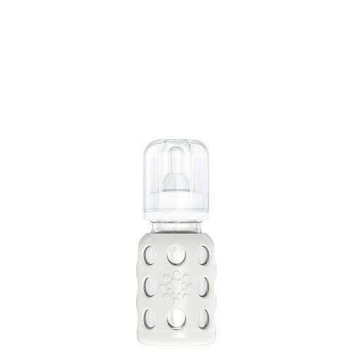 4oz Glass Baby Bottle - Stage 1 Nipple, Stopper, and Cap