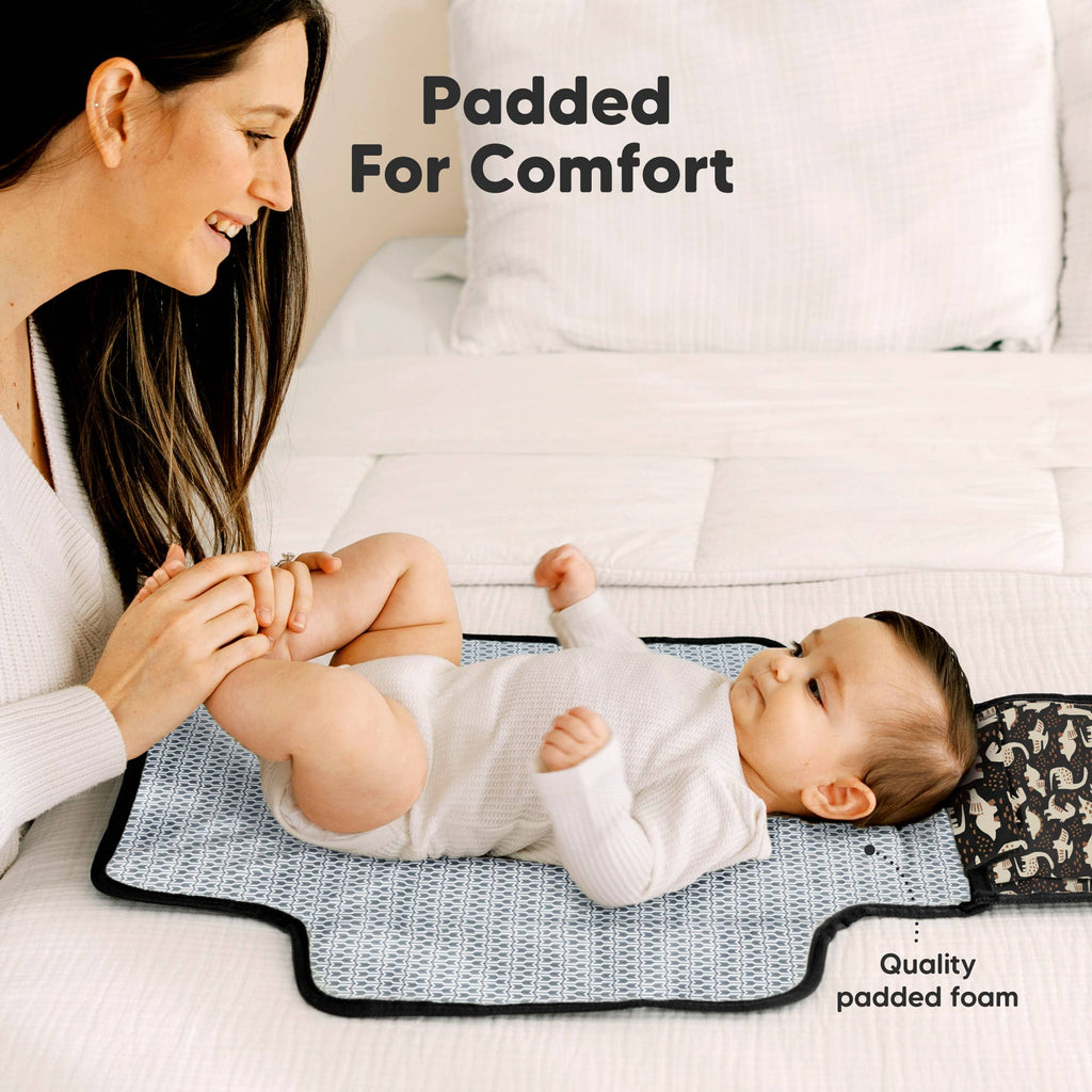 Ezee Portable Diaper Changing Pad, Foldable Changing Mat