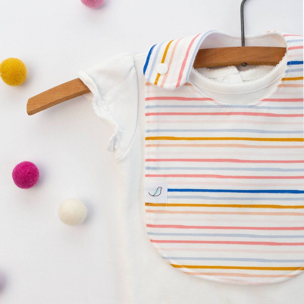 Charlie Snap Bib - Summer Stripe
