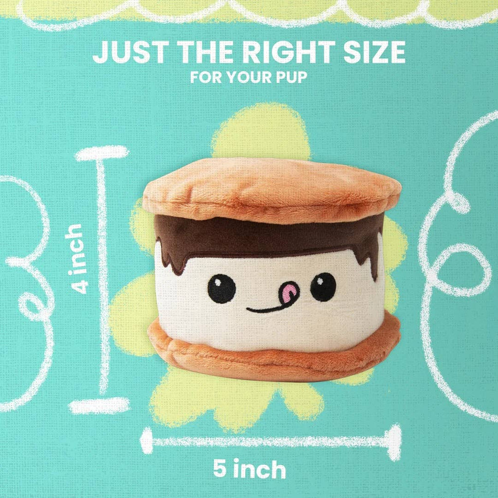 SnugArooz Summer the Smore Plush Dog Toy 6"