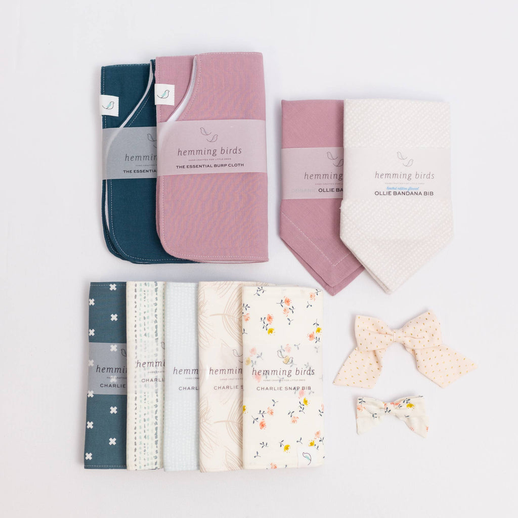 Charlie Snap Bib - Wildflower