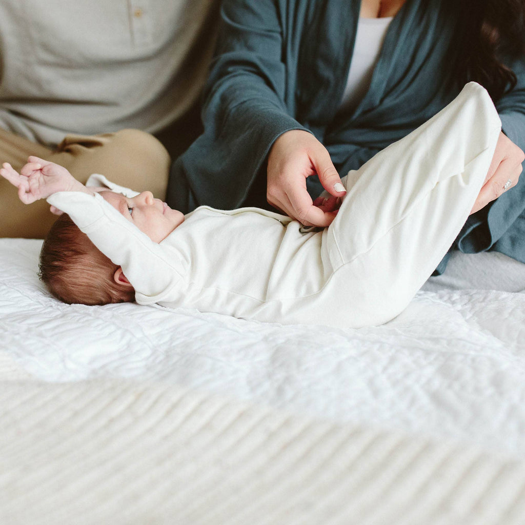 24 Hour Convertible Sleeper Baby Gown - Cloud