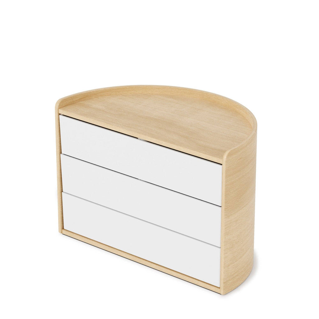 Moona Storage Box: White-Natural