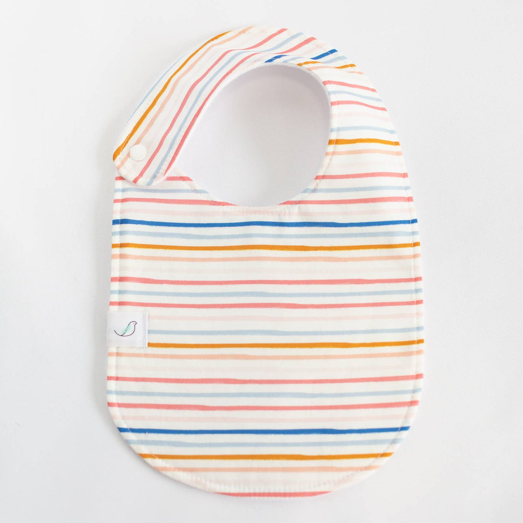 Charlie Snap Bib - Summer Stripe