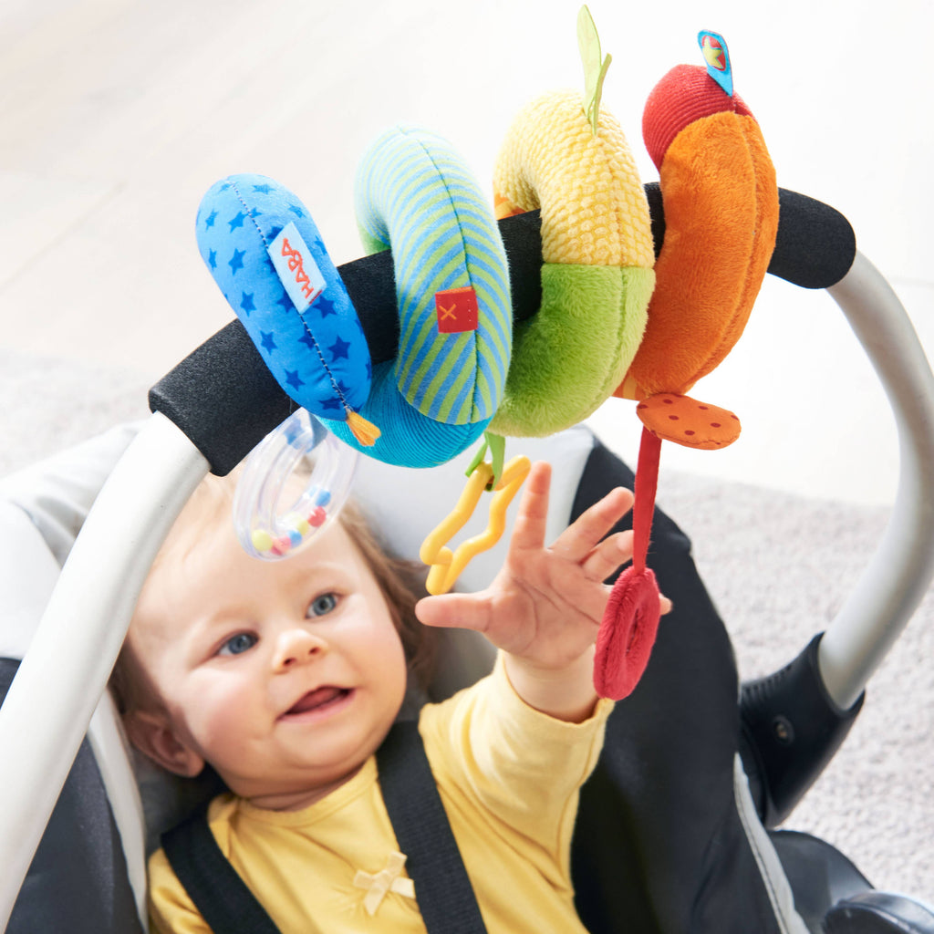 Rainbow Activity Spiral - Stroller Sensory Toy for Babies