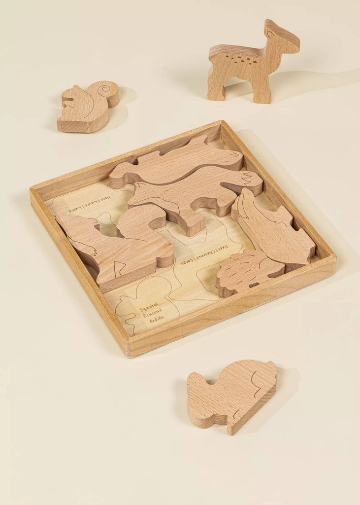 Wooden Balance Puzzle - Forest (8 pcs)