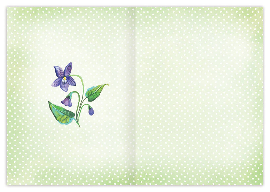 Lavender Moonflowers Thank You Card