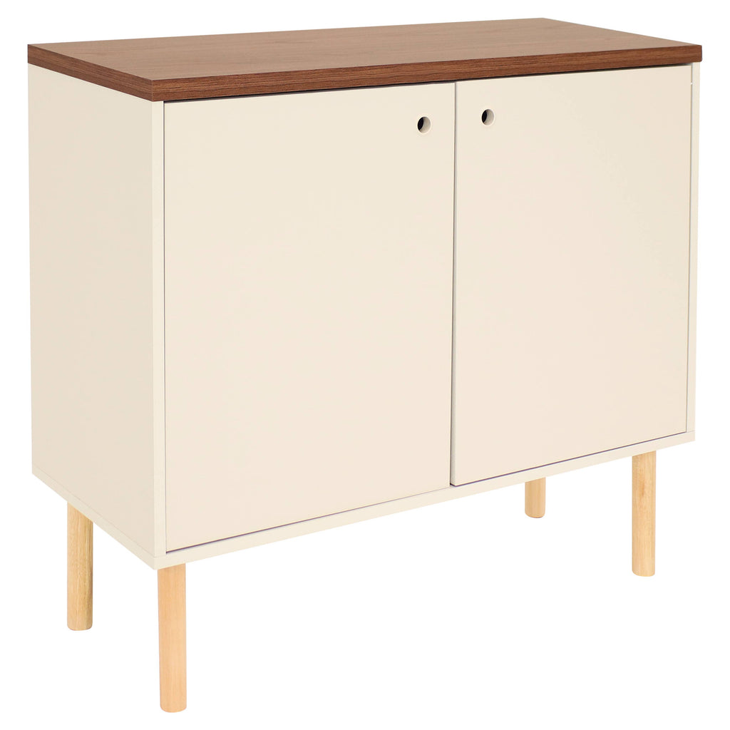 Mid-Century Modern 2-Door Accent Buffet Cabinet
