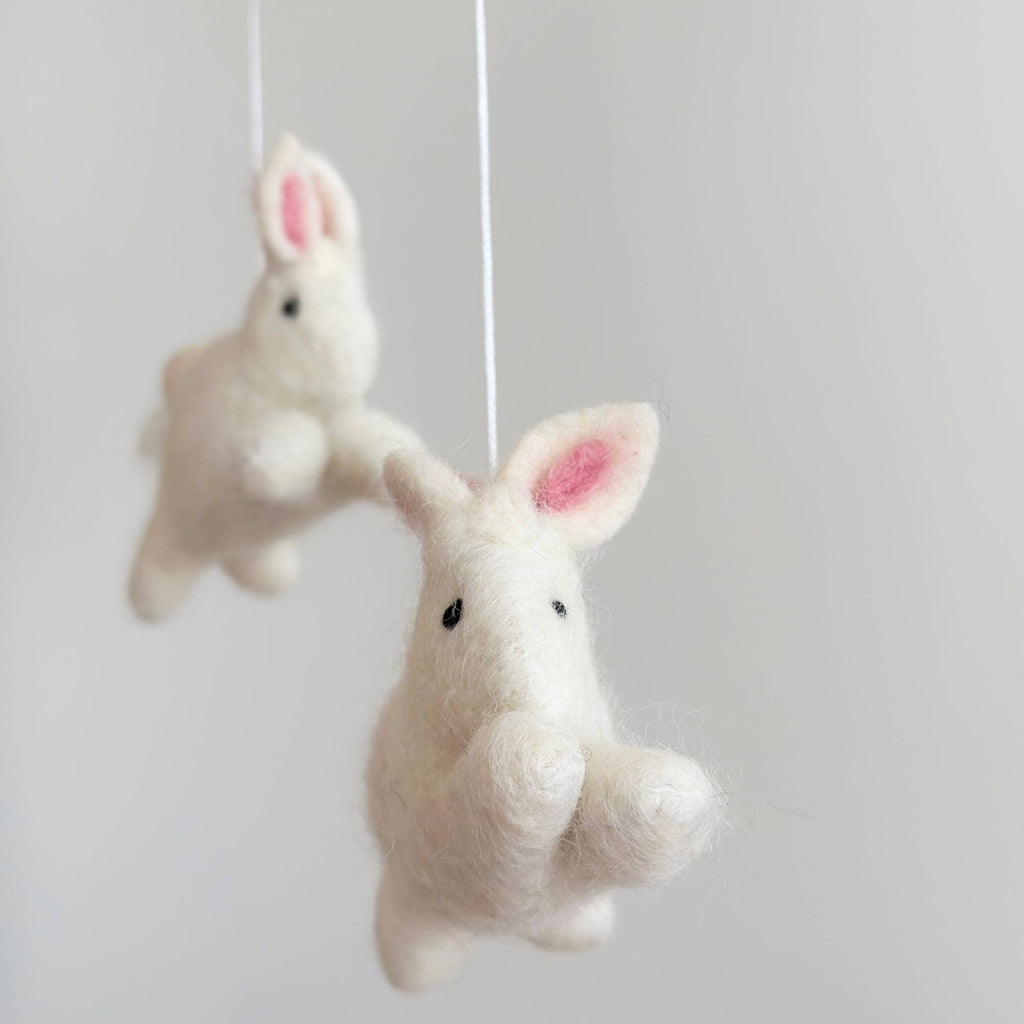 Bunny Chasing Carrot Baby Mobile