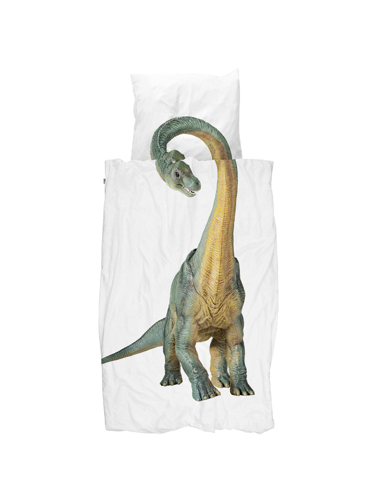 Dinosaur Bronto duvet cover set: Twin (68" x 86" + 1 standard Pillowcase)