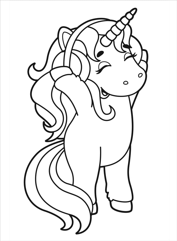 Unicorns Coloring Book