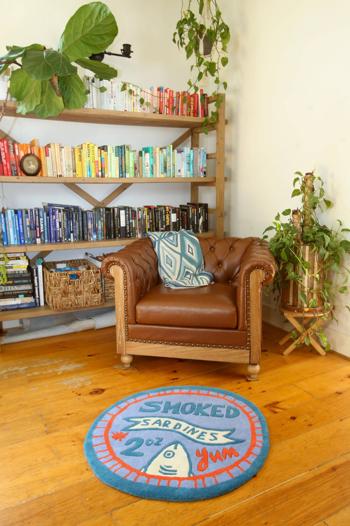 Sardine Tin Circle Rug