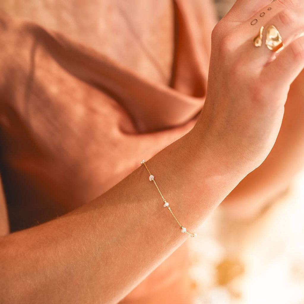 Freshwater Pearl Chain Bracelet