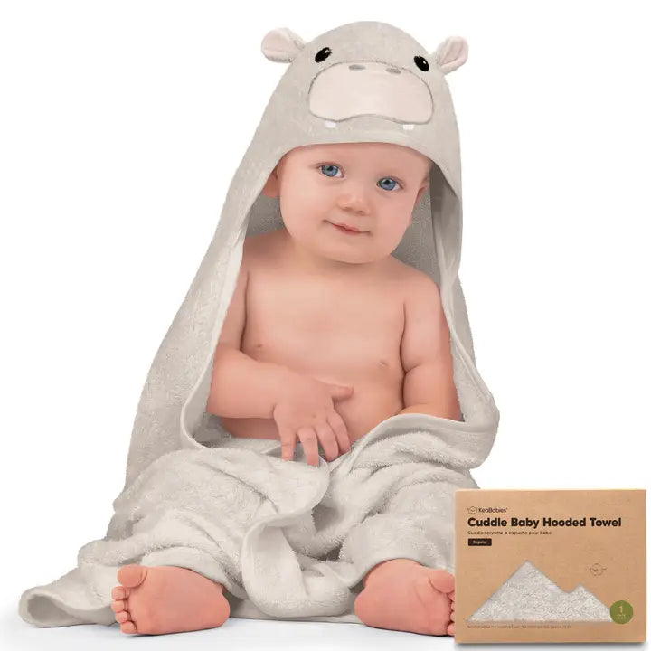 KeaBabies Cuddle Baby Hooded Towel