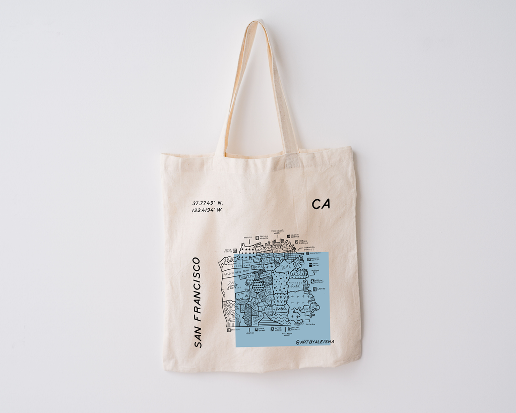 San Francisco Map Tote