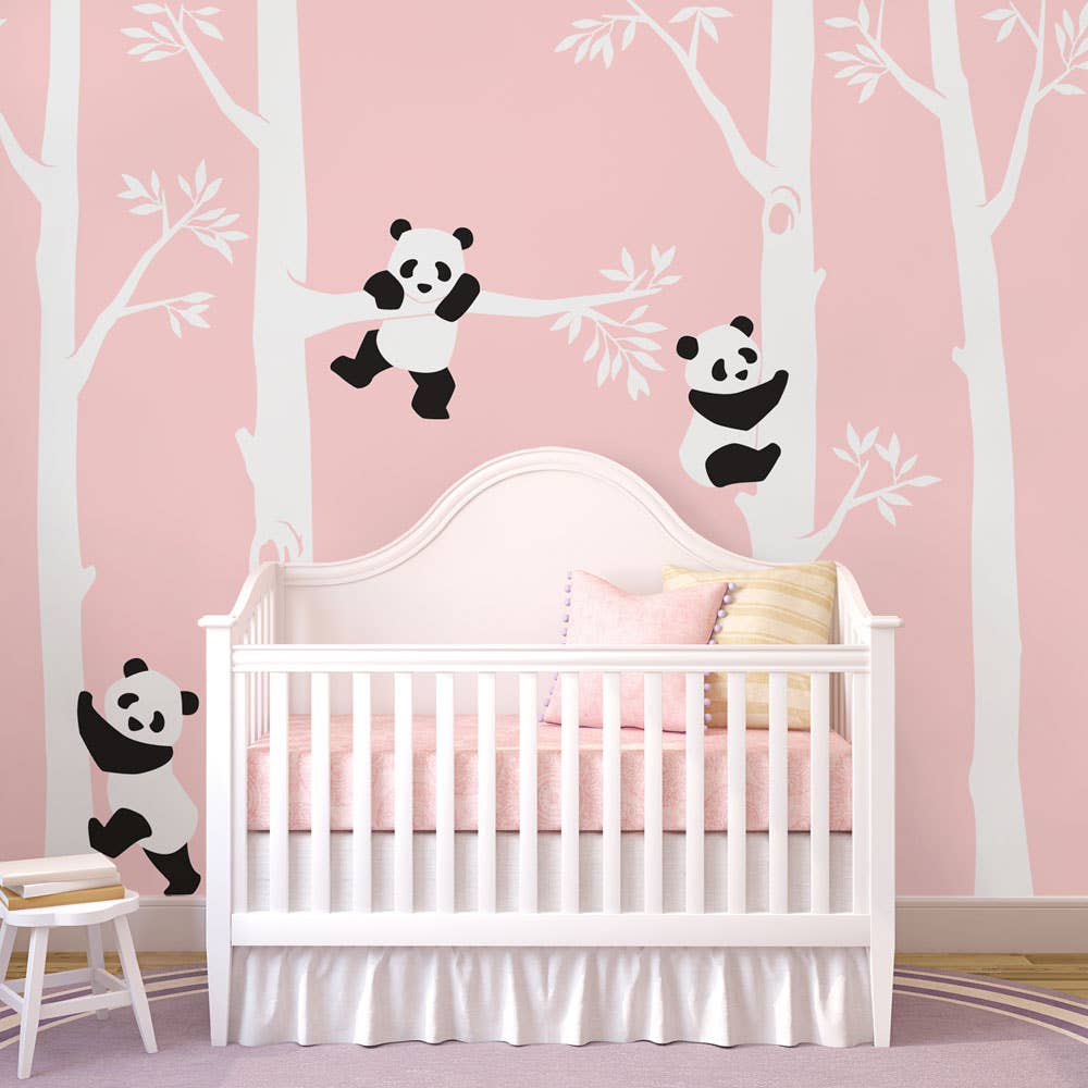 Trees with Pandas Wall Decal