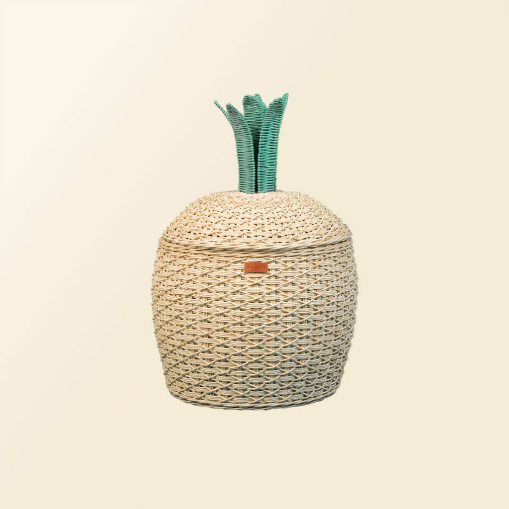 Handcrafted - Pineapple Storage Basket (Natural) - Rattan