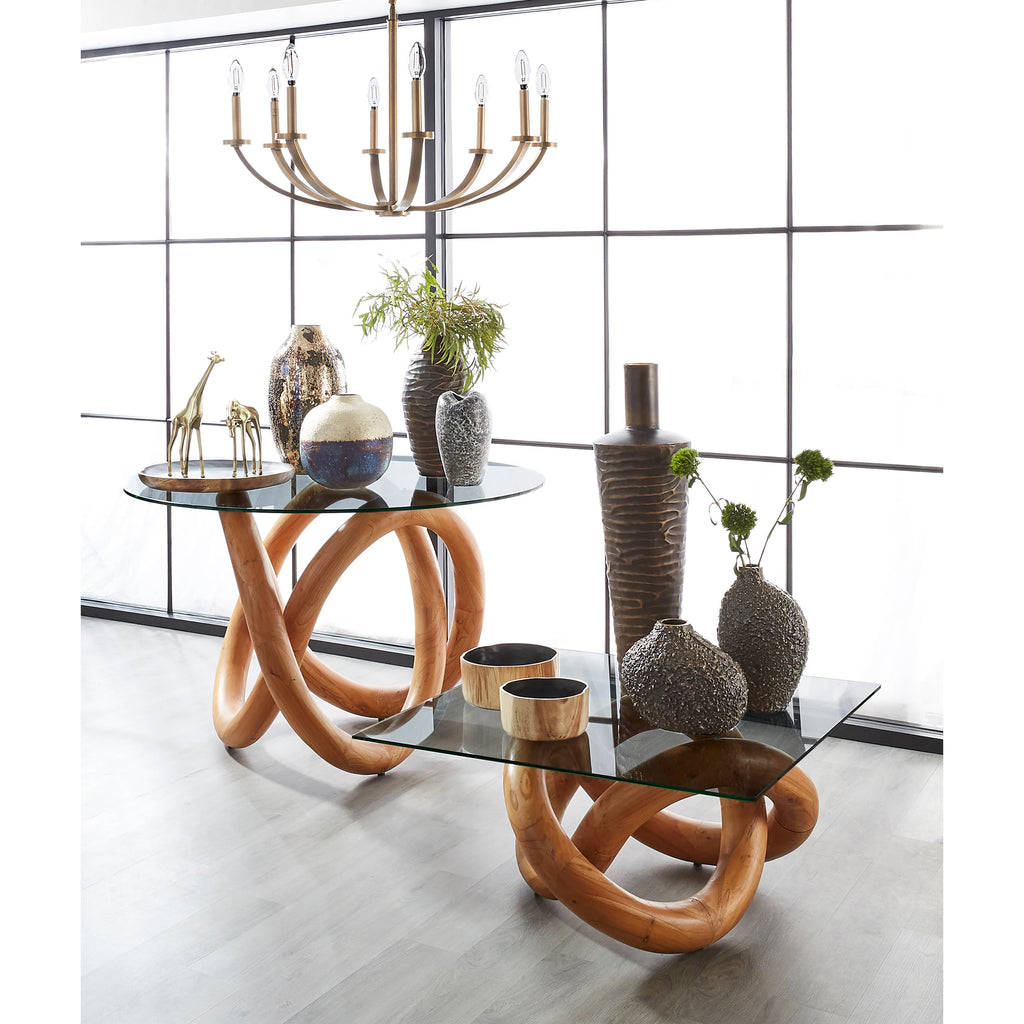 Brass Giraffe Decorative Tabletop Sculpture: Large