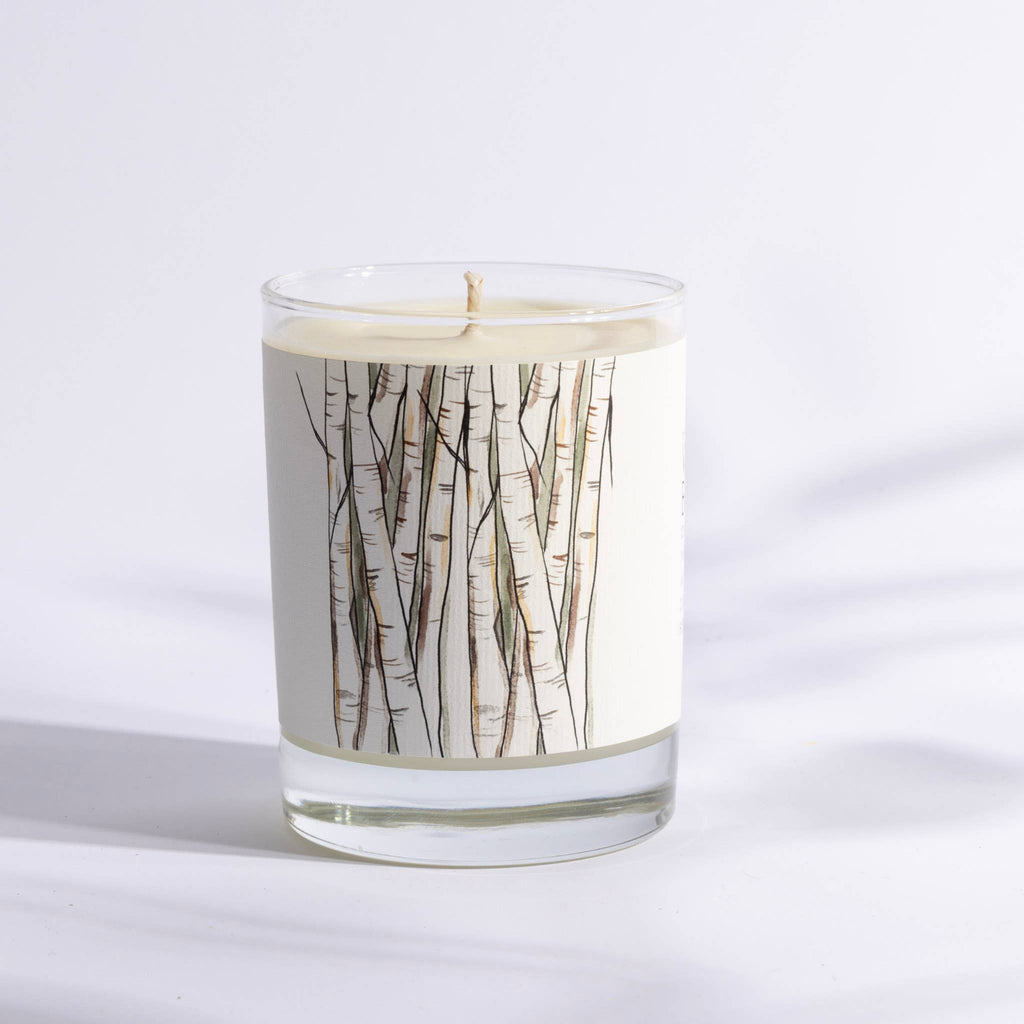 White Birch - Just Bee Candles: 13 oz (up to 60 hrs of clean burning)