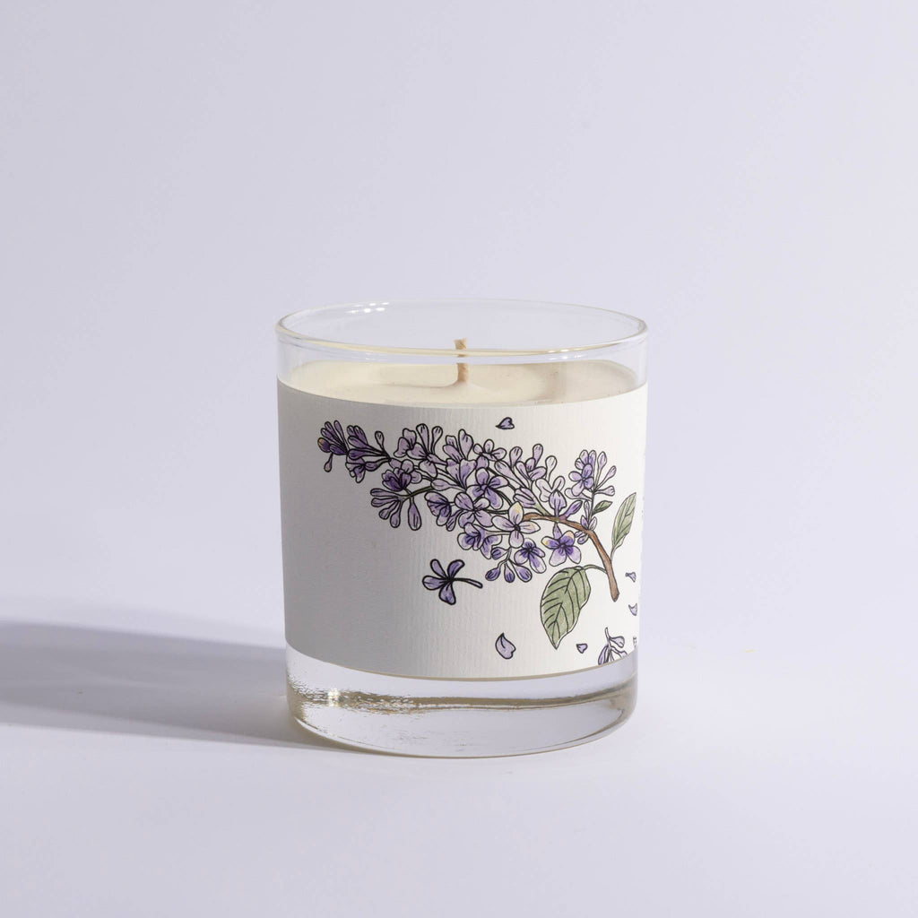 Lilac - Just Bee Candles: 13 oz (up to 60 hrs of clean burning)