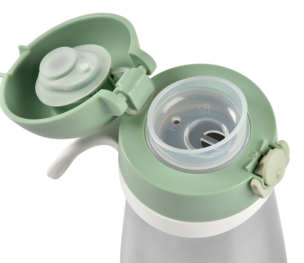 BEABA Stainless Steel Kids Water Bottle - Sage