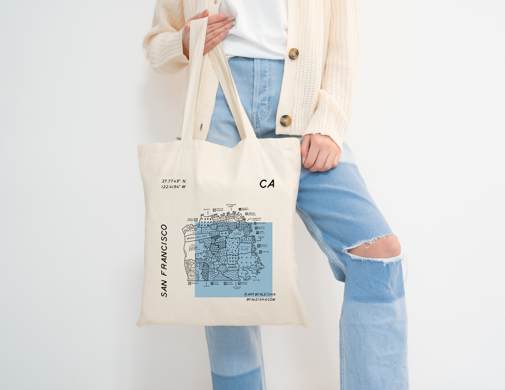 San Francisco Map Tote