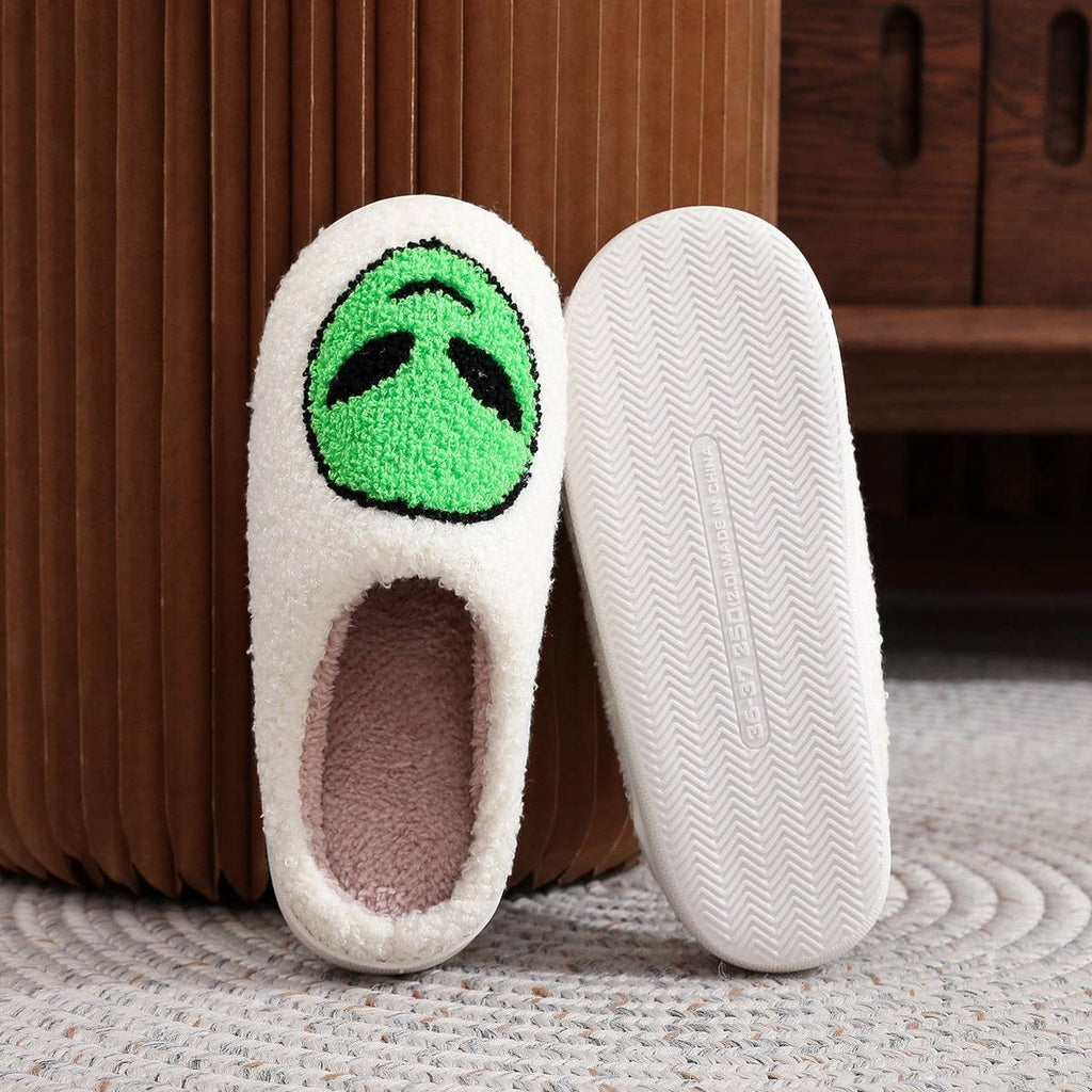ALIEN EMBROIDERED HOME COTTON SLIPPERS_CWSHS0764
