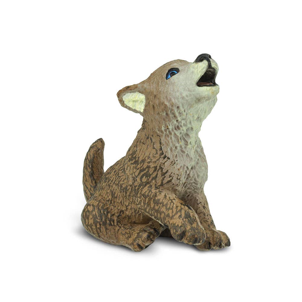 Wolf Pup Figurine Toy for Kids