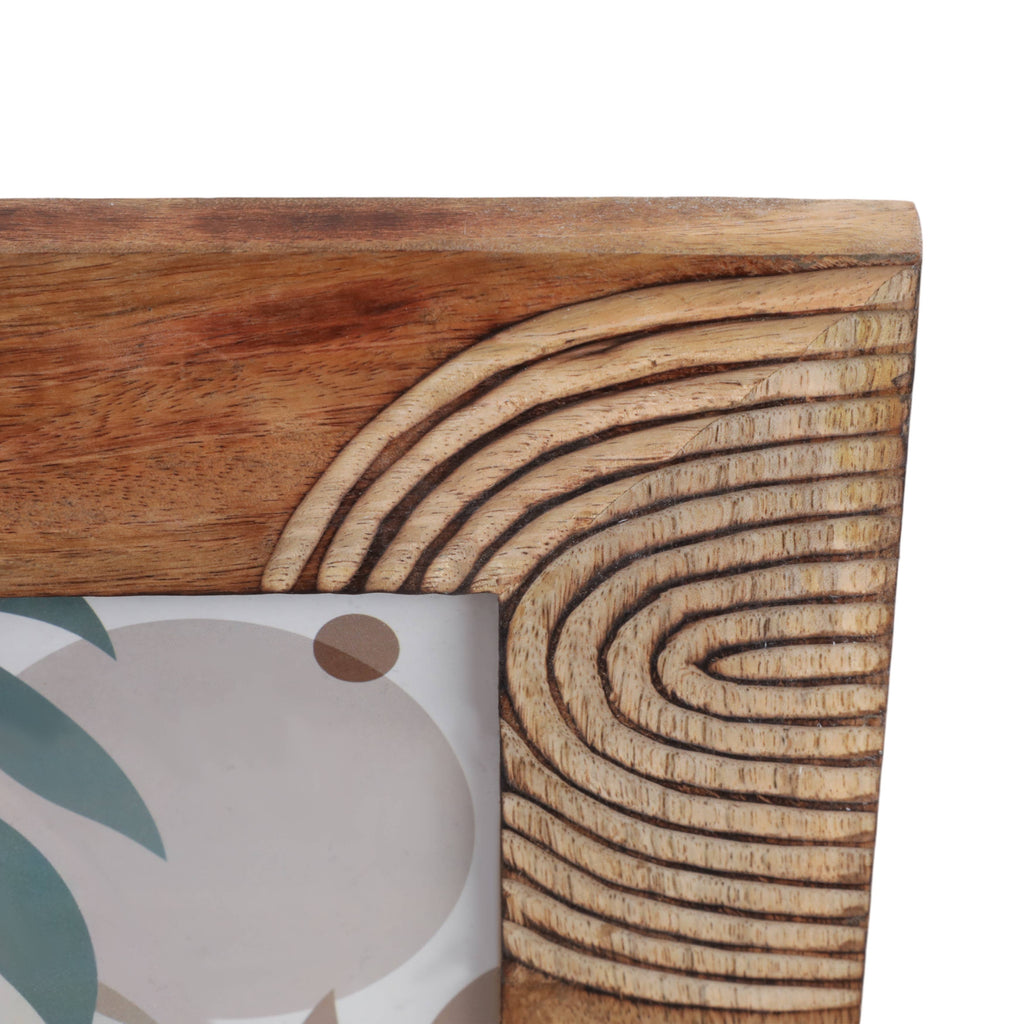 Wood Arches Geometric Picture Frame - Brown, 5x7 in.