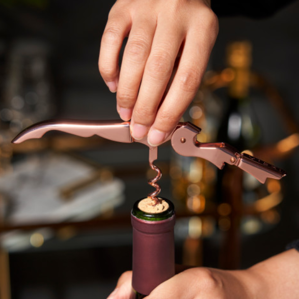 Summit™ Copper-Plated Double-Hinged Corkscrew