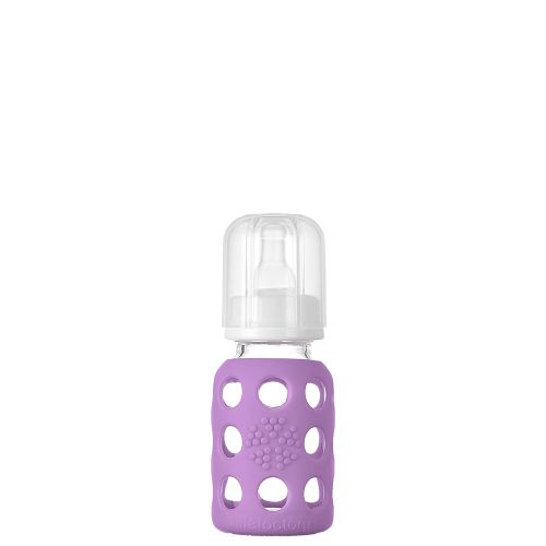 4oz Glass Baby Bottle - Stage 1 Nipple, Stopper, and Cap