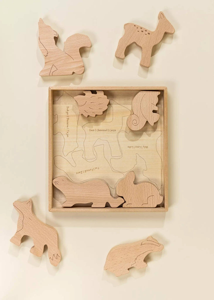 Wooden Balance Puzzle - Forest (8 pcs)