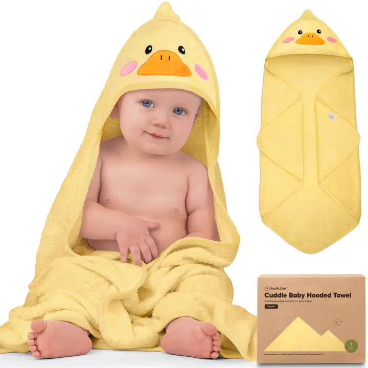 KeaBabies Cuddle Baby Hooded Towel