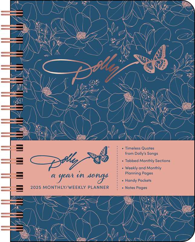 Dolly Parton: A Year in Songs Deluxe Organizer 2025 Monthly/Weekly Planner Calen by Andrews McMeel Publishing