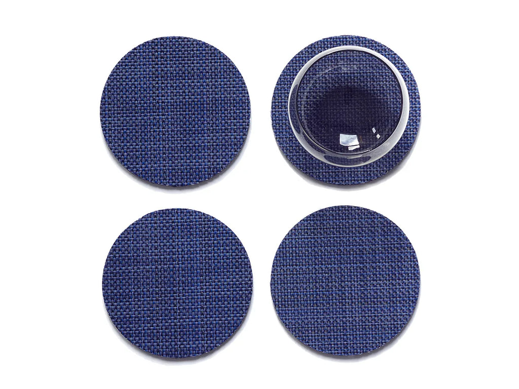 Mini Basketweave Round Set of 4 Coasters