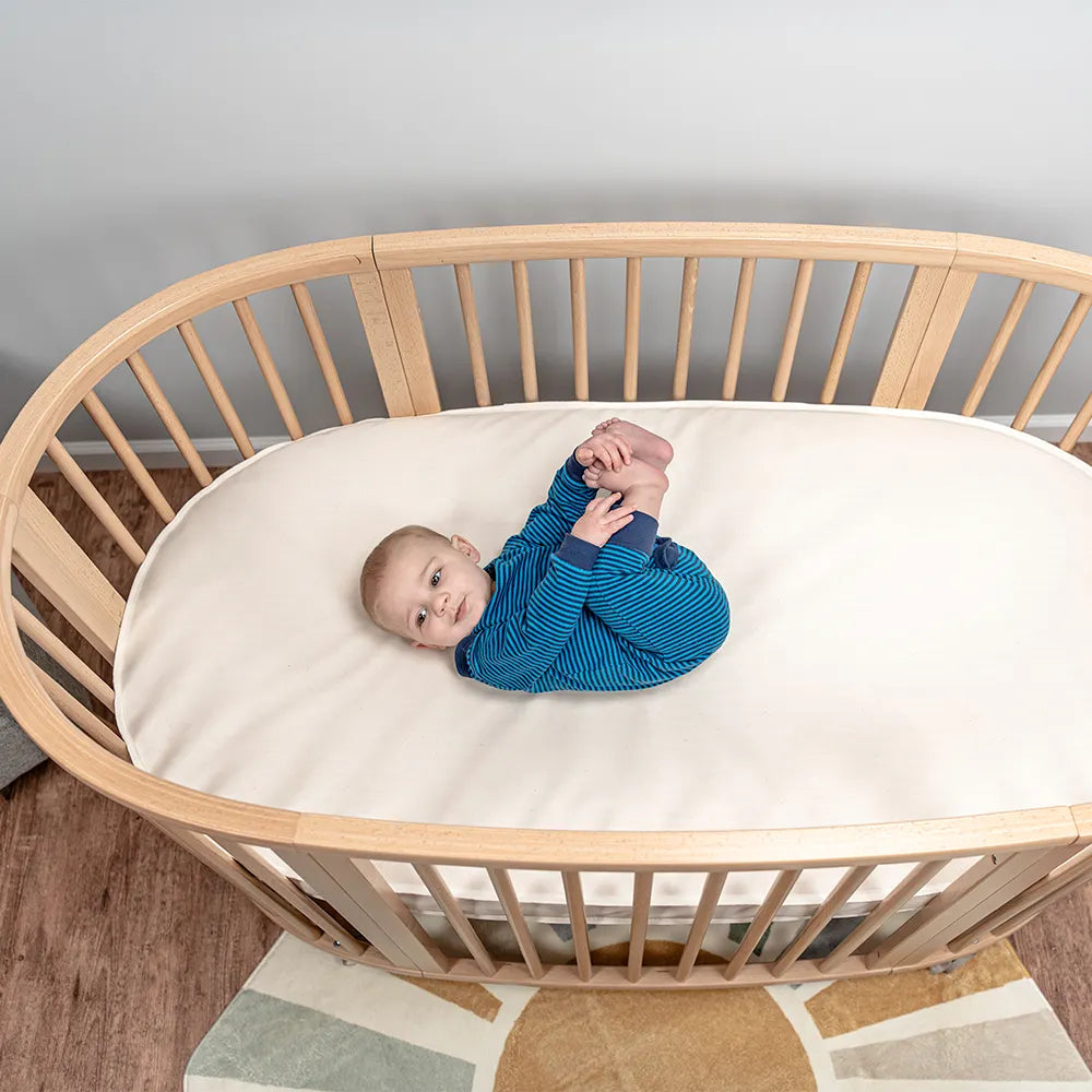 Organic Breathable Oval Crib Mattress (For Stokke Sleepi Bed)