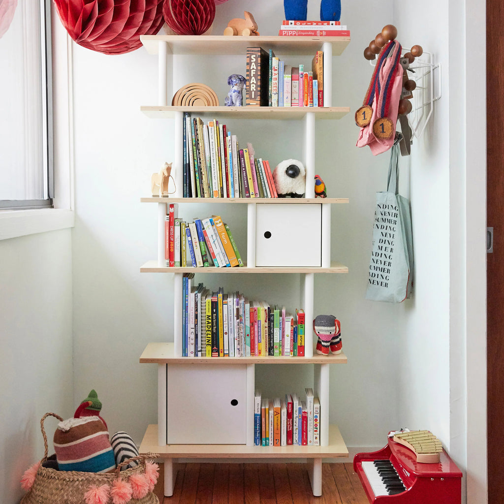 Vertical Mini Library Birch