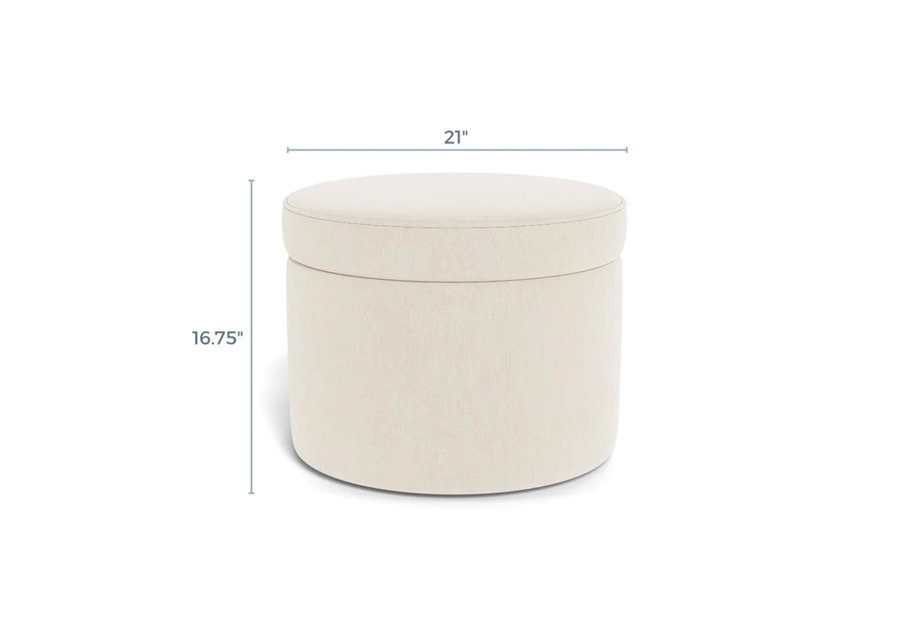 Round Storage Ottoman