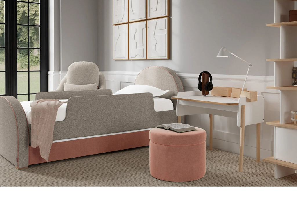 Round Storage Ottoman