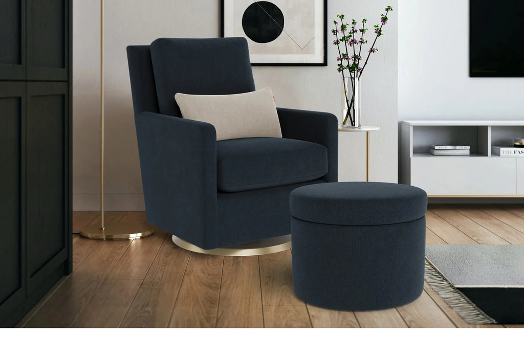 Round Storage Ottoman