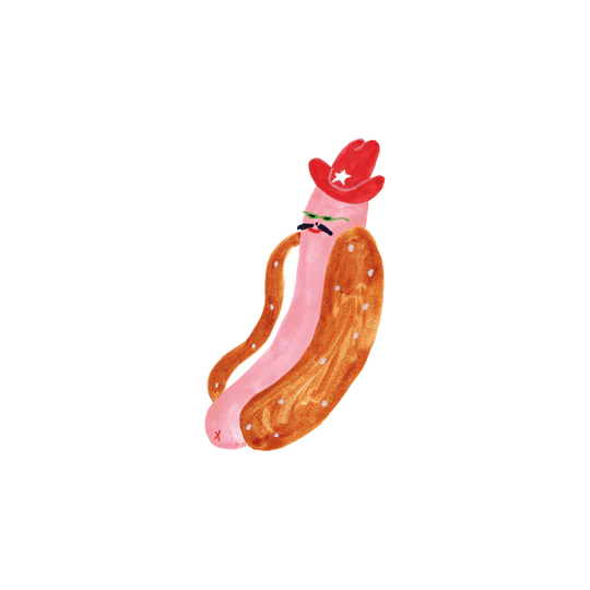 Cowboy Hotdog Tattoo