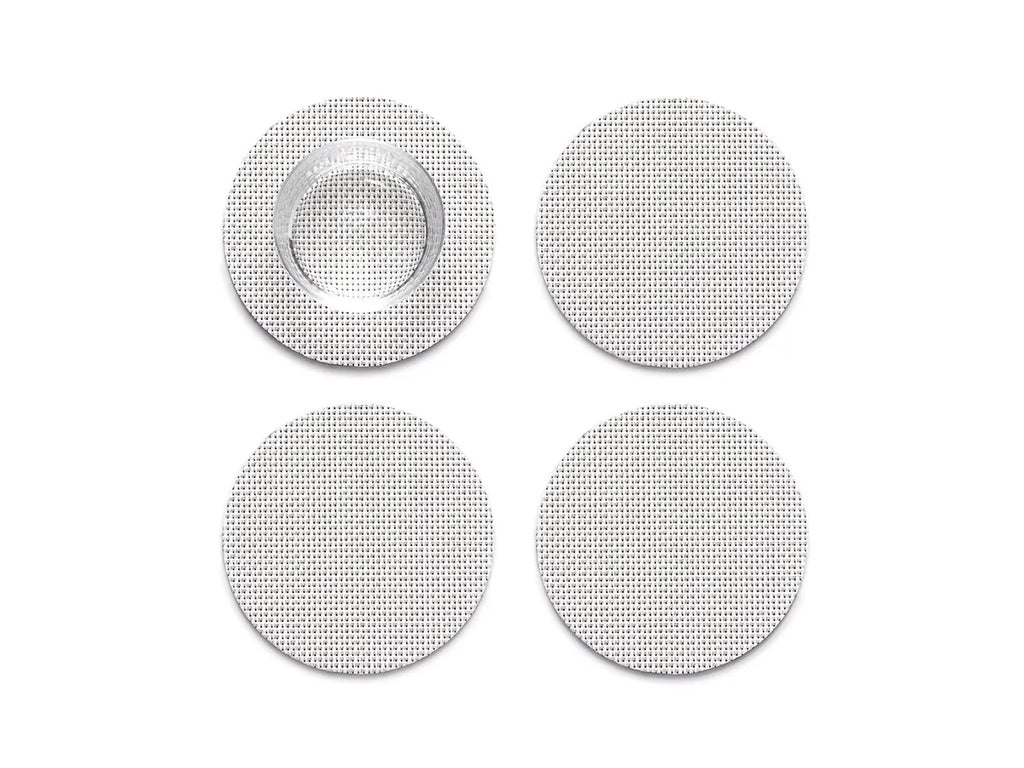 Mini Basketweave Round Set of 4 Coasters