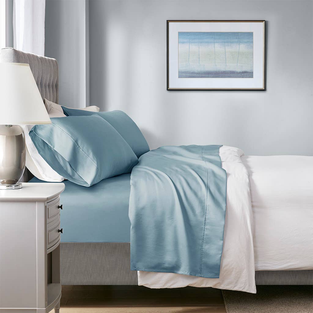 Thermal Management 1000 Thread Count Sheet Set, Blue