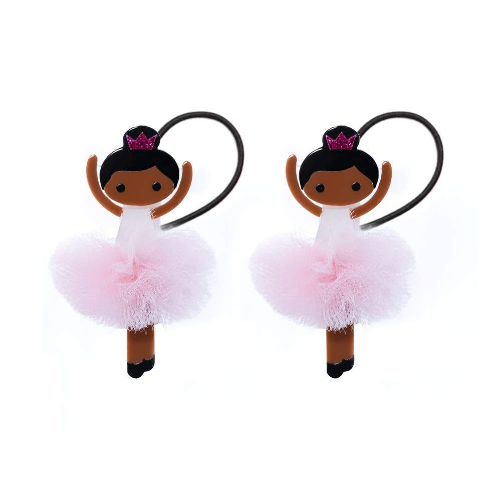 Ballerina Light Pink Tutu II Ponytail (Pair)
