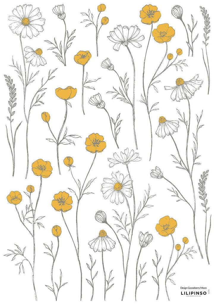 Buttercups and Chamomile Flowers
