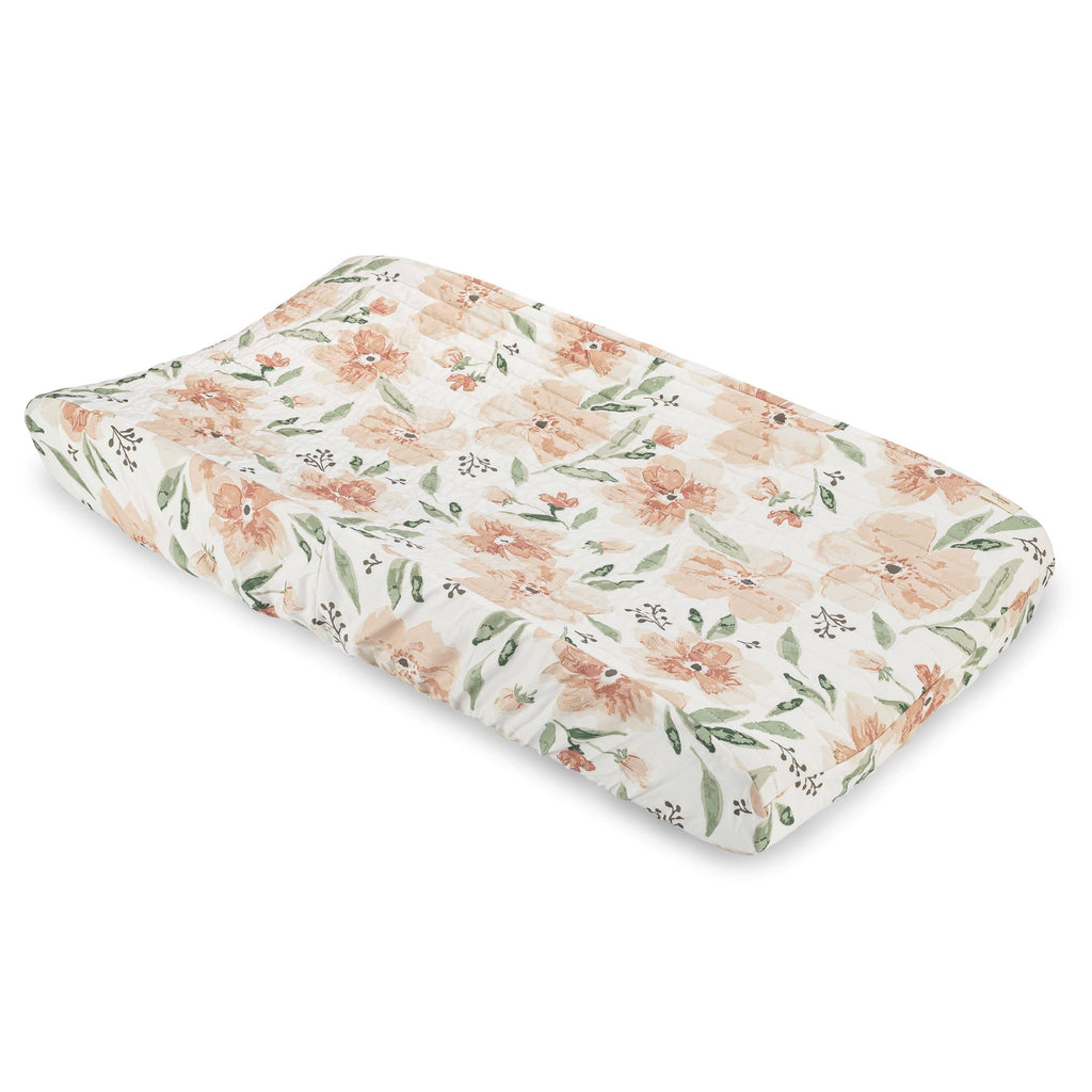 Parker Quilted Floral Change Pad Cover