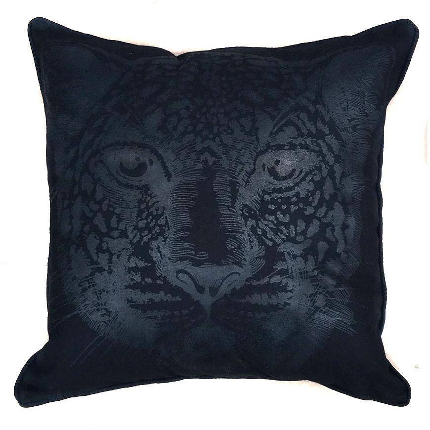 Black Leopard Pillow